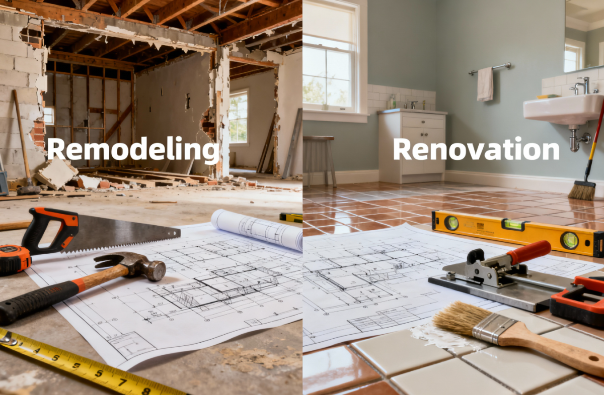 Remodeling vs. Renovation